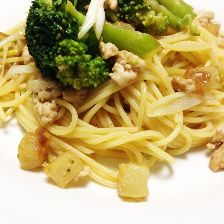 甘っ 大根とひき肉のバターしょうゆパスタ レシピ 作り方 By Colokitchen 楽天レシピ